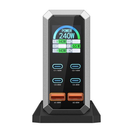 Blitzwolf BW-S31 2xUSB-A, 4xUSB-C, PD, 240W võrgulaadija.