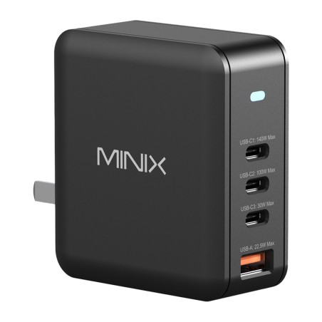 Minix P165 GaN seinalaadija 3x USB-C ja 1x USB-A pordiga