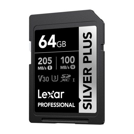Lexar Professional SILVER PLUS SDXC 64GB mälukaart