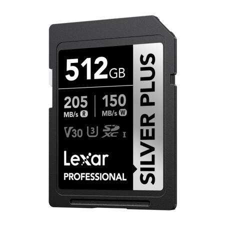 Lexar Professional SILVER PLUS SDXC 512GB mälukaart