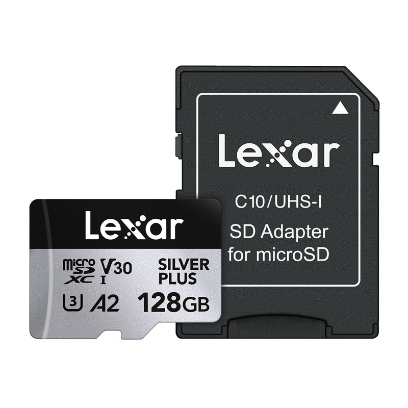 Lexar High-Performance Silver Plus microSDXC 128GB mälukaart + adapter