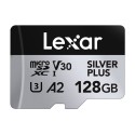 Lexar High-Performance Silver Plus microSDXC 128GB mälukaart + adapter