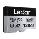 Lexar High-Performance Silver Plus microSDXC 128GB mälukaart + adapter