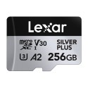 Lexar High-Performance Silver Plus microSDXC 256GB mälukaart + adapter