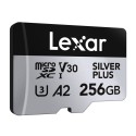Lexar High-Performance Silver Plus microSDXC 256GB mälukaart + adapter
