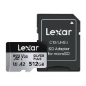 Lexar High-Performance Silver Plus microSDXC 512GB mälukaart + adapter