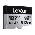 Lexar High-Performance Silver Plus microSDXC 512GB mälukaart + adapter