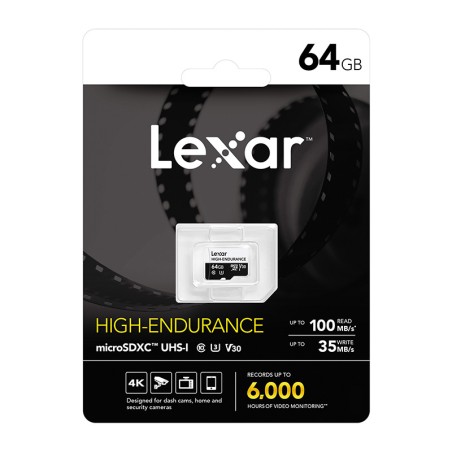 Lexari suure vastupidavusega microSDHC/microSDXC 64GB mälukaart