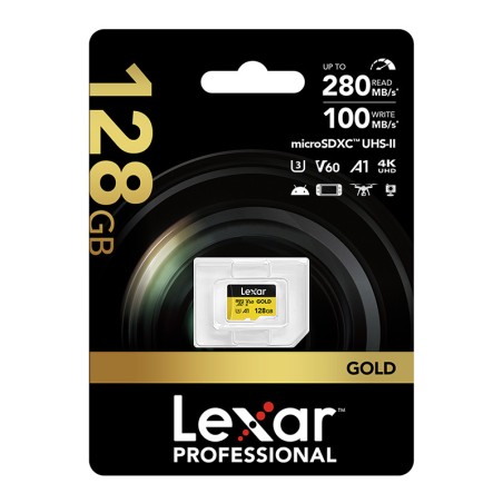Mälukaart Lexar GOLD microSDXC 128GB