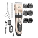 Oneisall P2 lemmikloomade trimmer/lõikurid + käärid + kammikomplekt (kuldne)