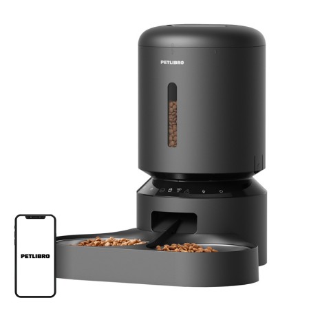 Petlibro Granary toiduautomaat topeltkausiga, WiFi, 5 liitrit (must)