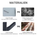 Aia bistroolaud karastatud klaasi ja metallraamiga, 68,5 × 68,5 × 84 cm, must