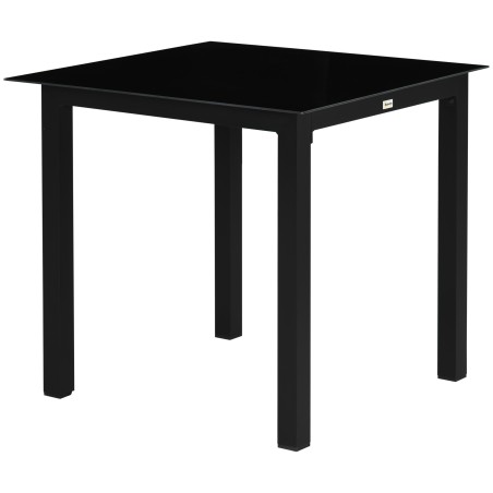 Ilmastikukindel must aialaud, 80 × 80 × 74 cm