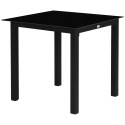 Ilmastikukindel must aialaud, 80 × 80 × 74 cm