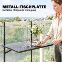Reguleeritav rõdulaud 6–15 cm paksusele piiretele, must