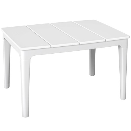 Ilmastikukindel plastikust aialaud, 70 × 53 cm, kreemvalge