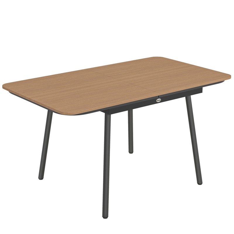 Aialaud 140 × 80 cm WPC-plaadi ja reguleeritavate jalgadega, tiikpuu