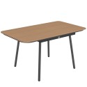Aialaud 140 × 80 cm WPC-plaadi ja reguleeritavate jalgadega, tiikpuu