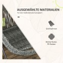 3-osaline aiamööblikomplekt: 2 tooli ja kokkupandav laud, hall