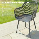4-osaline UV-kindlate plastikust aiatoolide komplekt, tumehall