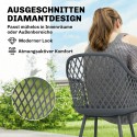 4-osaline UV-kindlate plastikust aiatoolide komplekt, tumehall
