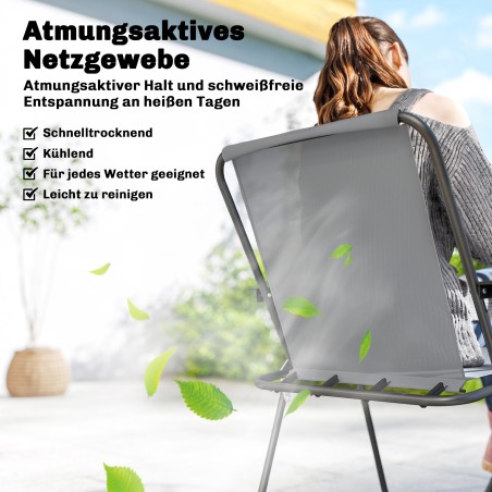 Hall aiamööblikomplekt klaaslaua, 6 kokkupandava tooli ja päikesevarjuga