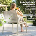Ilmastikukindel metallist aiamööblikomplekt 4 inimesele, roheline