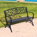 2-kohaline aiapink, 240 kg kandevõimega, 127 × 60 × 85 cm, must