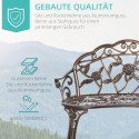 2-kohaline metallist aiapink lillemustriga, retrostiilis, pronks, 100 × 54 × 78 cm