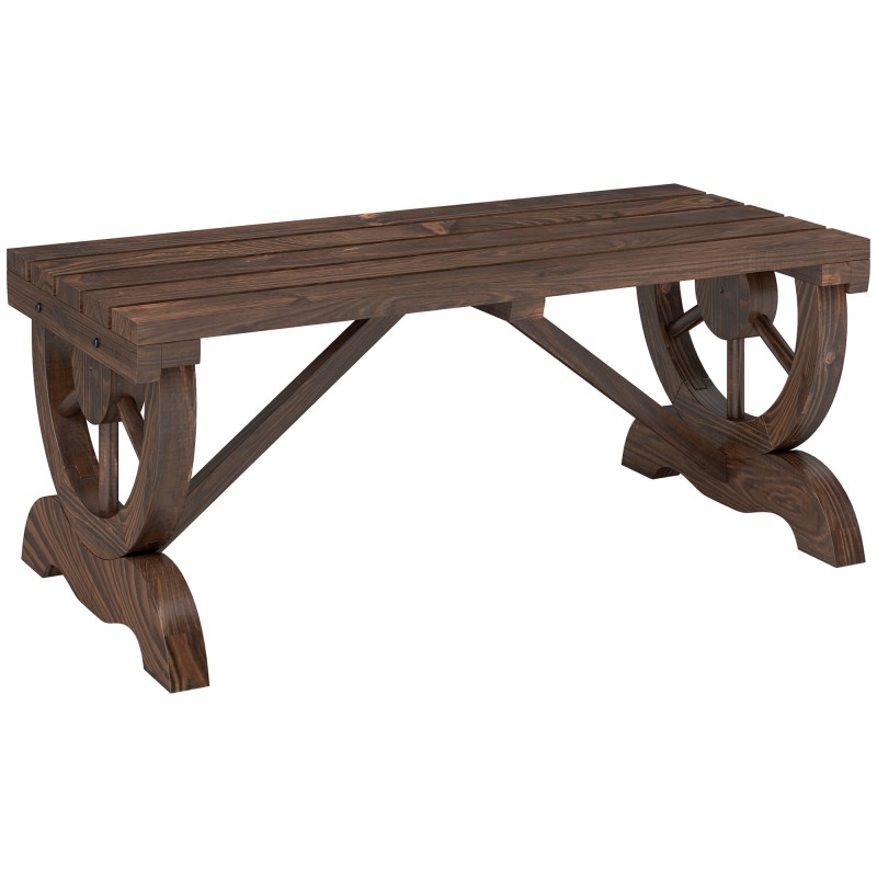 Ilmastikukindel puidust aiapink 98 × 50 × 39,5 cm, naturaalne