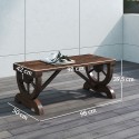 Ilmastikukindel puidust aiapink 98 × 50 × 39,5 cm, naturaalne