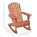 Adirondacki aiakiiktool, naturaalne, 77 × 94 × 97 cm