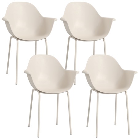4 aiatooli komplekt, 59 × 55 × 84 cm, hall