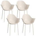 4 aiatooli komplekt, 59 × 55 × 84 cm, hall