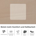 Metallist võrkkiiktool-aialamamistool, 150 × 62 × 88 cm, beež
