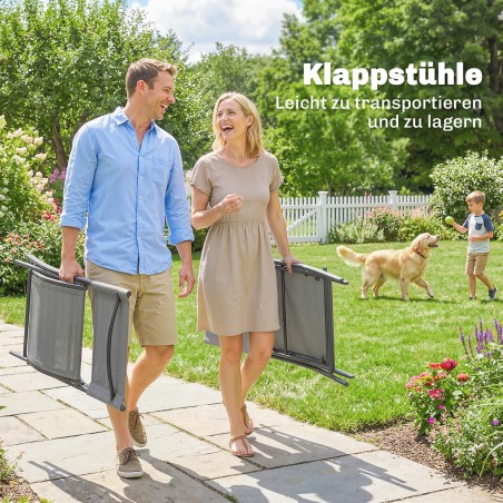 5-osaline kokkupandav aiamööblikomplekt puidumustrilise laua ja 4 tooliga