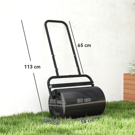 Metallist mururull U-käepidemega, 32 cm, 38 l vett või 62 kg liiva