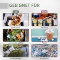 Kahekambriline pööratav komposter, 160 l, hall-roheline-must