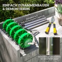 Käsitsi muruaeraator 30 teravikuga, 45 cm, terasest, tumeroheline
