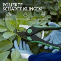 2-osaline metallist aiatööriistade komplekt aiakääridega, roheline-must