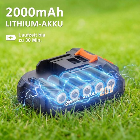 Akuga elektriline hekilõikur, 100 W, lõikepikkus 51 cm, oranž