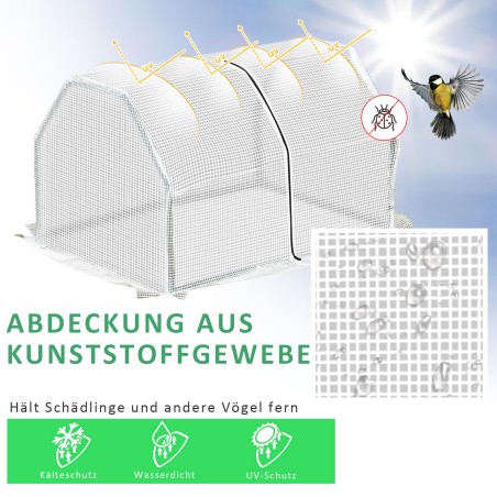 Minikasvuhoone 99 × 71 × 60 cm, ilmastikukindel, roheline