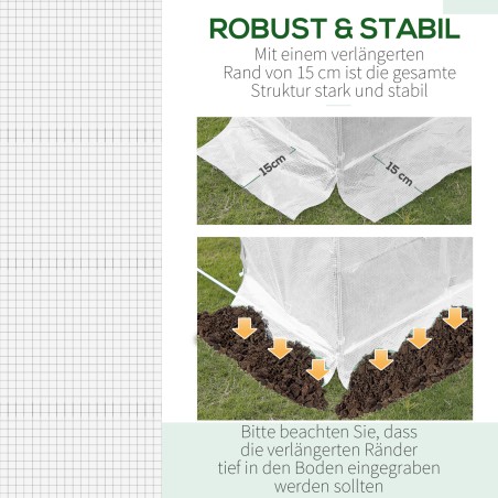 Roheline asenduskasvuhoonekile 6 × 3 × 2 m, 12 akna ja uksega