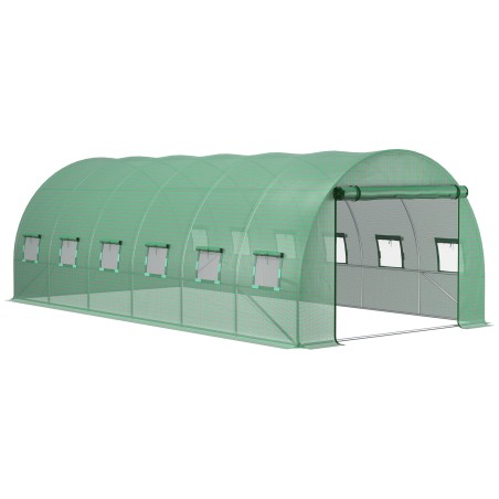 Veekindel UV-kaitsega kasvuhoonekile 6 × 3 × 2 m, PE, roheline