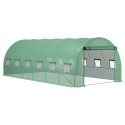 Veekindel UV-kaitsega kasvuhoonekile 6 × 3 × 2 m, PE, roheline
