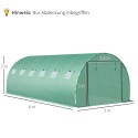 Veekindel UV-kaitsega kasvuhoonekile 6 × 3 × 2 m, PE, roheline