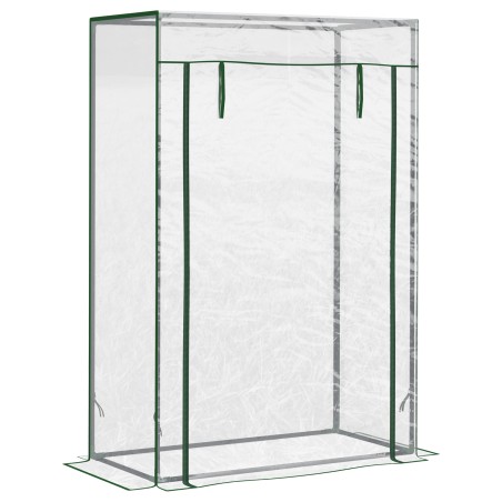 Terasraamiga läbipaistev kasvuhoone rullitava uksega, 100 × 50 × 150 cm