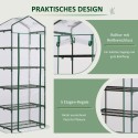 5 riiuliga minikasvuhoone lillede ja köögiviljade kasvatamiseks, 69 × 49 × 193 cm