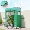 Tomatitele mõeldud kilekasvuhoone rullukse ja võrkakendega 170 × 68 × 200 cm roheline