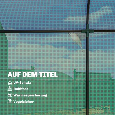 Tomatitele mõeldud kilekasvuhoone rullukse ja võrkakendega 170 × 68 × 200 cm roheline